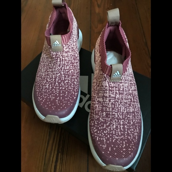 adidas rapidarun laceless knit running shoes